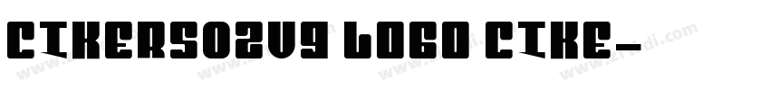 cikers02v9 logo cike字体转换